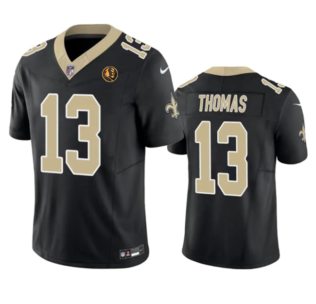 Personalized Men’s New Orleans Saints #13 Michael Thomas Black 2023 F.U.S.E. With John Madden Patch Limited Stitched Football Jersey