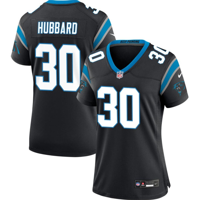 Personalized Men’s Carolina Panthers #30 Chuba Hubbard Black 2023 F.U.S.E. Limited Stitched Football Jersey