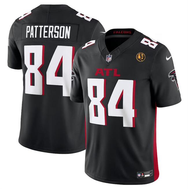 Personalized Men’s Atlanta Falcons #84 Cordarrelle Patterson Black 2023 F.U.S.E. With John Madden Patch Limited Stitched Football Jersey