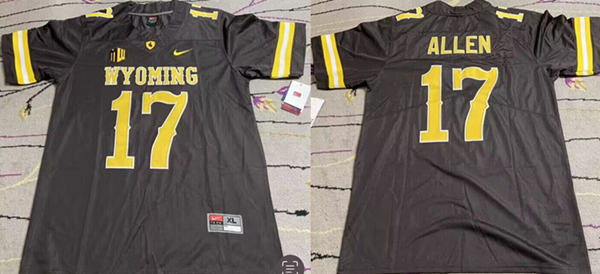 Personalized Men’s Wyoming Cowboys Active Player Brown Stitched College Football Jersey