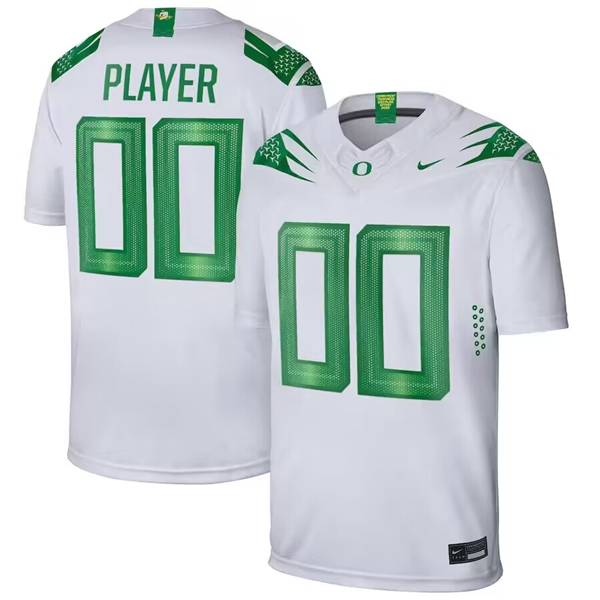 Personalized Men’s Oregon Ducks Active Player White Stitched Football Jersey