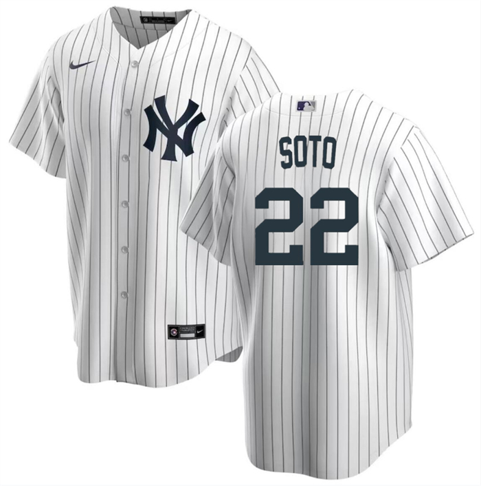 Personalized Men’s New York Yankees #22 Juan Soto White Cool Base Stitched Baseball Jersey