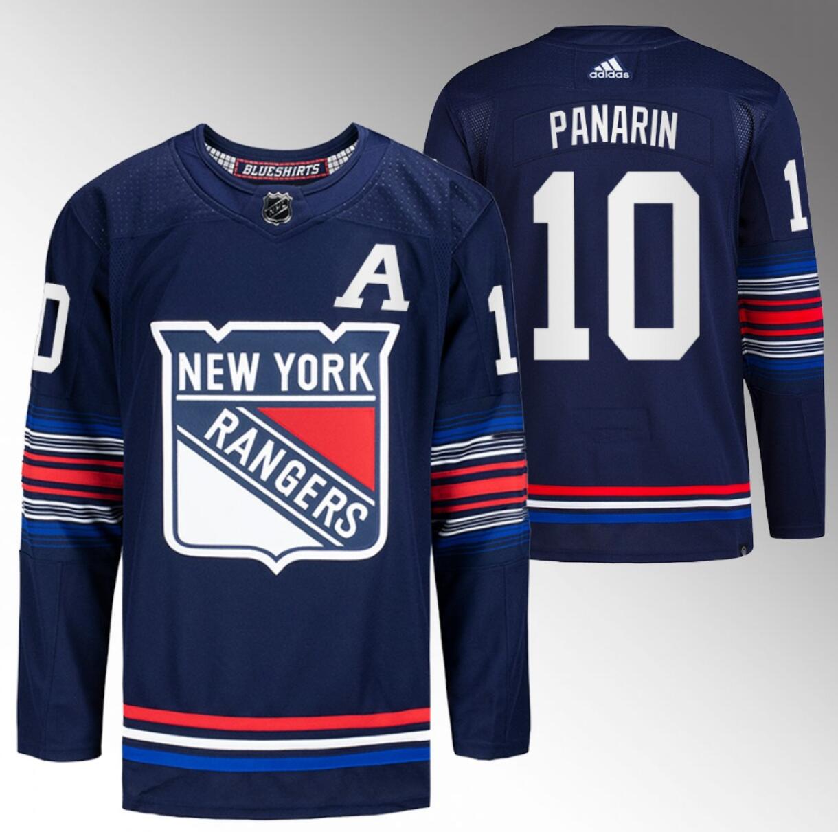 Personalized Men’s New York Rangers #10 Artemi Panarin Navy Stitched Jersey