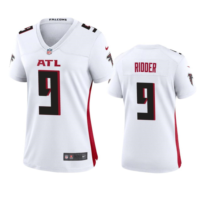 Personalized Women’s Atlanta Falcons #9 Desmond Ridder White Stitched Jersey(Run Small)