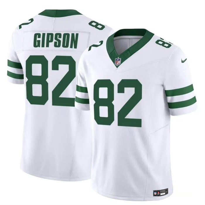 Personalized Men’s New York Jets #82 Xavier Gipson 2023 F.U.S.E. White Throwback Untouchable Limited Stitched Jersey