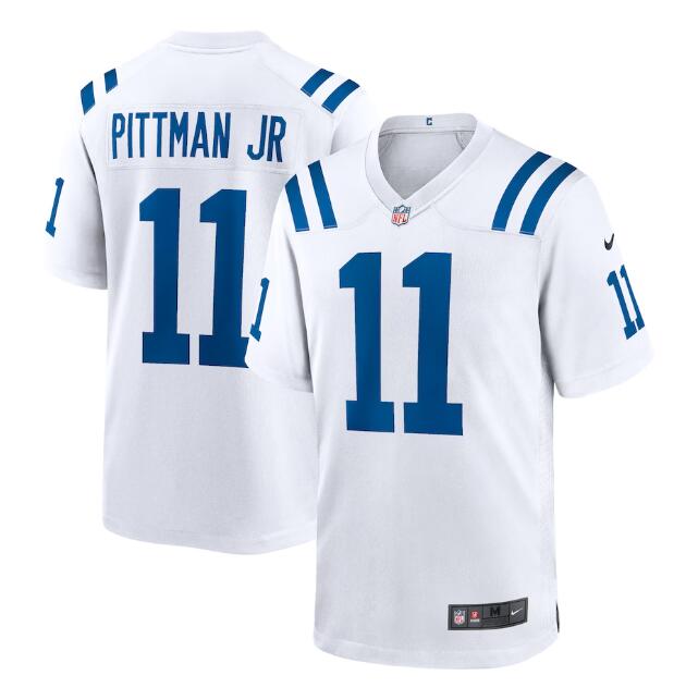 Personalized Men’s Indianapolis Colts #11 Michael Pittman Jr. White Stitched Football Game Jersey