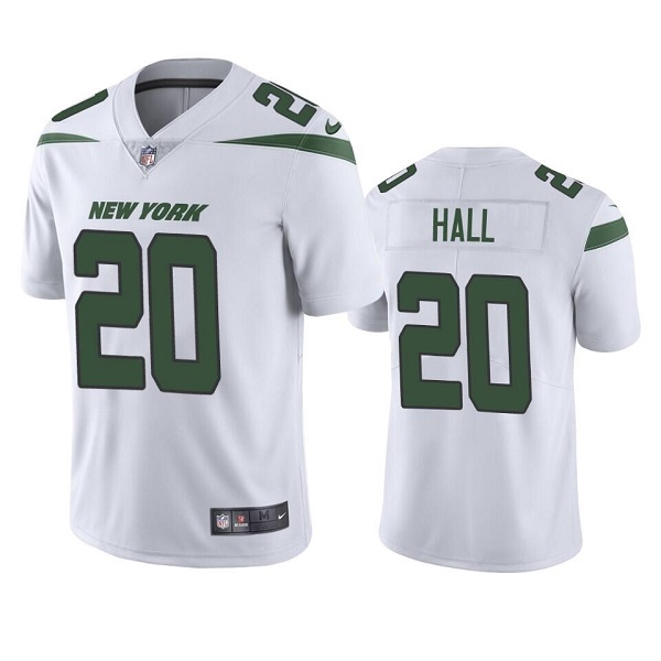 Personalized Men’s New York Jets #20 Breece Hall 2022 White Untouchable Limited Stitched Jersey