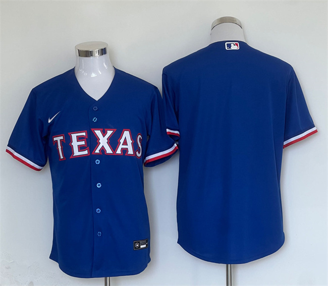 Personalized Men’s Texas Rangers Blank Royal Cool Base Stitched Baseball Jersey