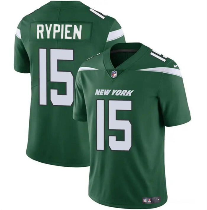 Personalized Men’s New York Jets #15 Brett Rypien Green Untouchable Limited Stitched Jersey