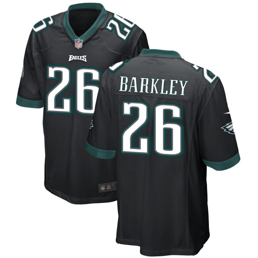 Personalized Men’s Philadelphia Eagles #26 SAQUON BARKLEY Black Untouchable Limited Stitched Football Jersey