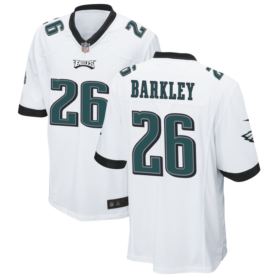 Personalized Men’s Philadelphia Eagles #26 SAQUON BARKLEY white Untouchable Limited Stitched Football Jersey