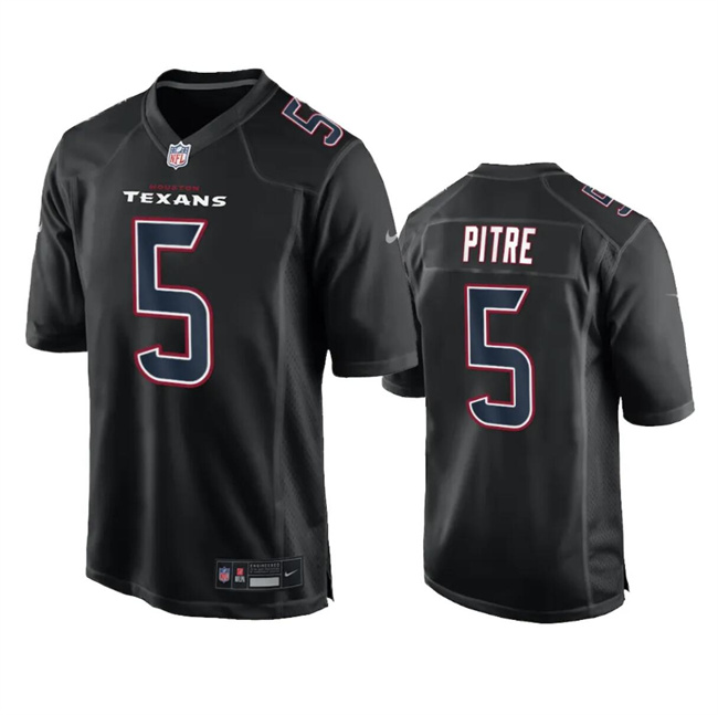 Personalized Men’s Houston Texans #5 Jalen Pitre Black Fashion Untouchable Limited Stitched Football Jersey