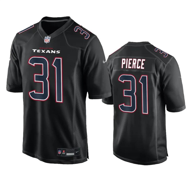 Personalized Men’s Houston Texans #31 Dameon Pierce Black Fashion Untouchable Limited Stitched Football Jersey