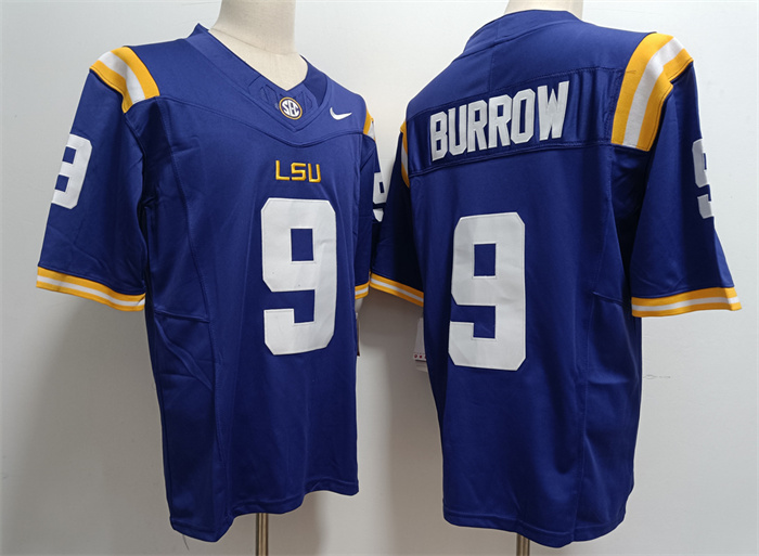 Personalized Men’s LSU Tigers #9 Joe Burreaux Purple 2023 Stitched Baseball Jersey