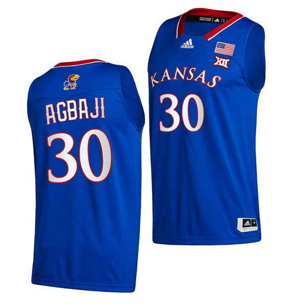 Personalized Men’s Kansas Jayhawks Royal Stitched Basketball Jersey