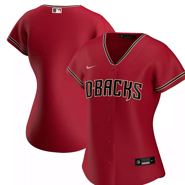 Personalized Women’s Arizona Diamondbacks Blank Red Cool Base Stitched Baseball Jersey(Run Small)
