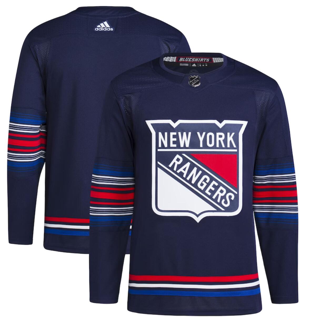 Personalized Men’s New York Rangers Blank Navy Stitched Jersey