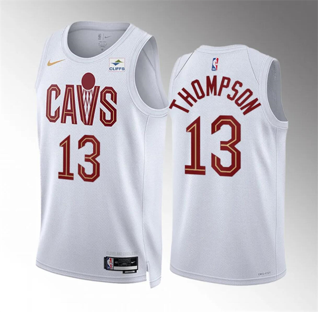 Personalized Men’s Cleveland Cavaliers #13 Tristan Thompson White Association Edition Stitched Jersey