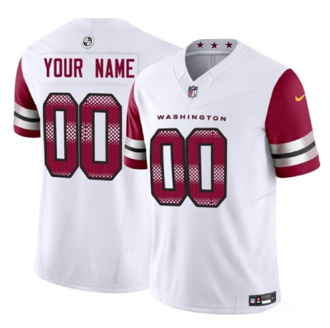 Personalized Youth Washington Commanders Active Player White 2023 F.U.S.E Throwback Untouchable Limited Stitched Football Jersey