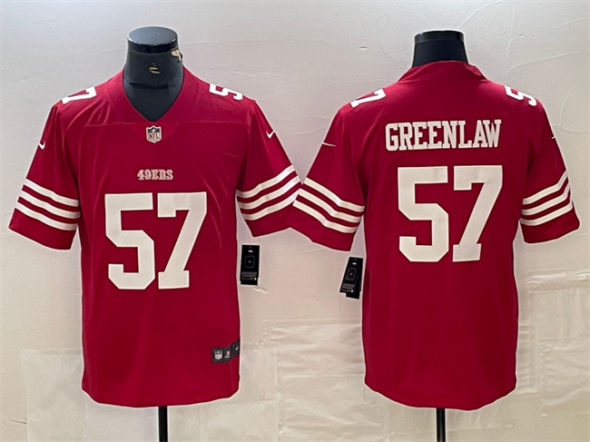 Personalized Men’s San Francisco 49ers #57 Dre Greenlaw Red Untouchable Limited Stitched Jersey