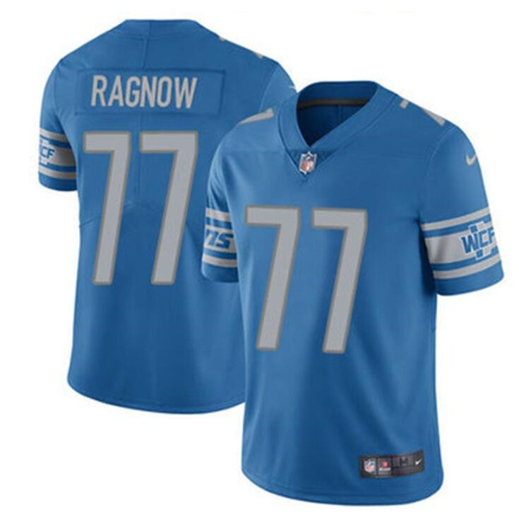 Personalized Men’s Detroit Lions #77 Frank Ragnow Blue Untouchable Limited Stitched Jersey