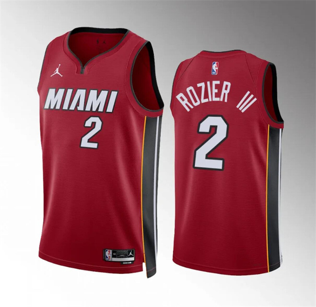 Personalized Men’s Miami Heat #2 Terry Rozier III Red Statement Edition Stitched Basketball Jersey