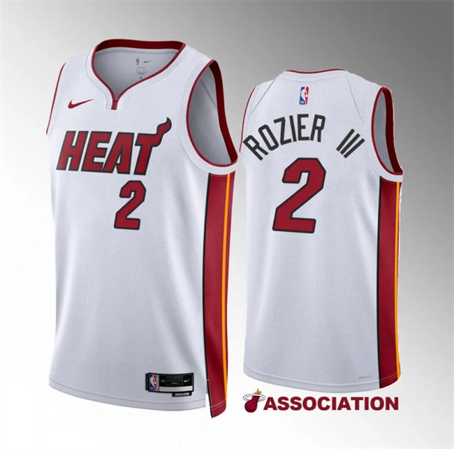Personalized Men’s Miami Heat #2 Terry Rozier III White Association Edition Stitched Basketball Jersey