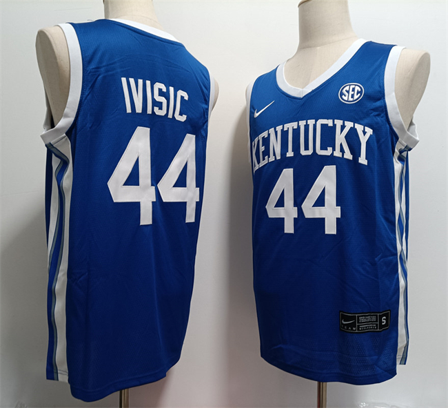 Personalized Men’s Kentucky Wildcats #44 Zvonimir Ivisic Blue Stitched Jersey