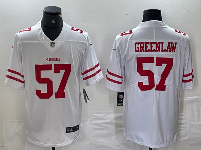 Personalized Men’s San Francisco 49ers #57 Dre Greenlaw White Untouchable Limited Stitched Jersey