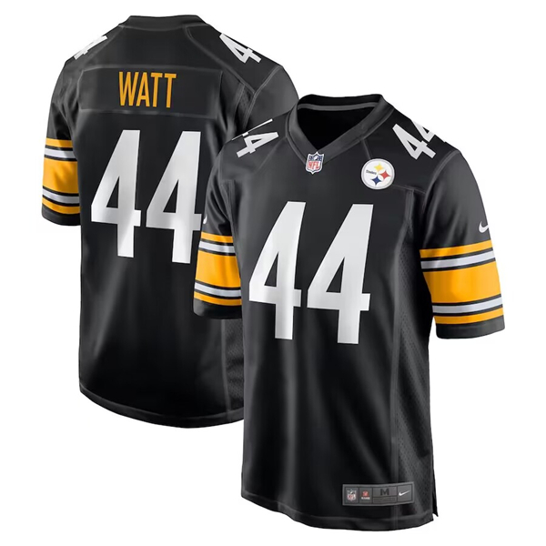 Personalized Men’s Pittsburgh Steelers #44 Derek Watt Black Stitched Game Jersey