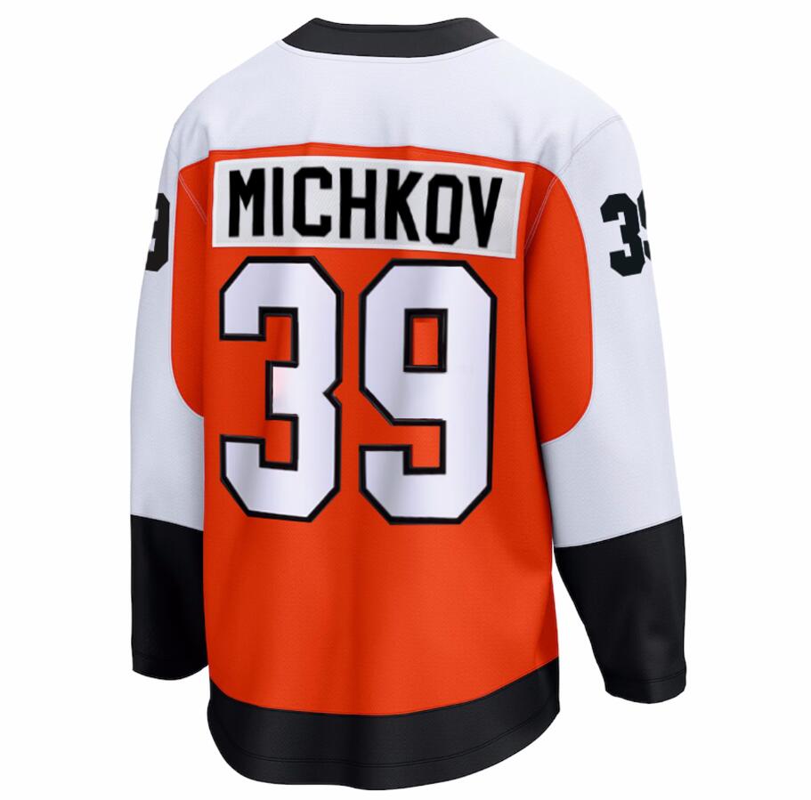 Personalized Men’s Philadelphia Flyers #39 Matvei Michkov Orange Jerseys