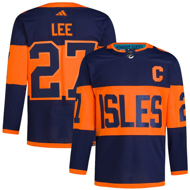 Personalized Men’s New York Islanders #27 Anders Lee Navy 2024 Stadium Series Stitched Jersey