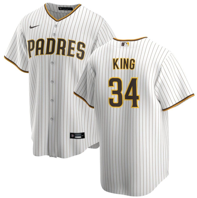 Personalized Men’s San Diego Padres #34 Kyle Higashioka White Cool Base Stitched Baseball Jersey