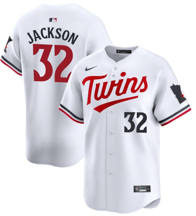 Personalized Men’s Minnesota Twins #32 Jay Jackson White 2024 Home Limited Cool Base Stitched Baseball Jersey
