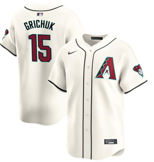 Personalized Men’s Arizona Diamondbacks #15 Randal Grichuk 2023 24 Cream Cool Base Stitched Baseball Jersey