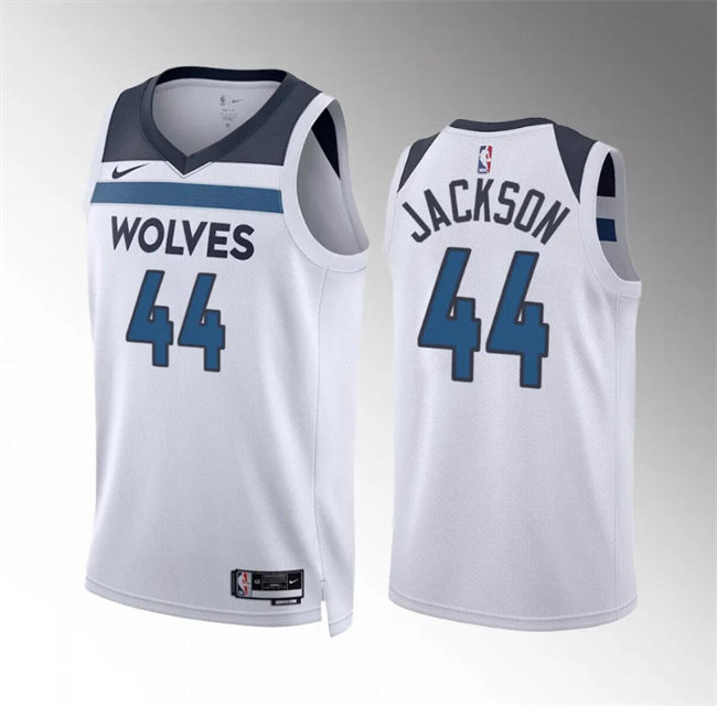 Personalized Men’s Minnesota Timberwolves #44 Justin Jackson White Association Edition Stitched Jersey