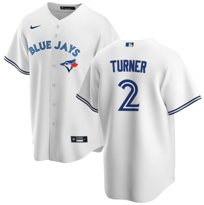 Personalized Men’s Toronto Blue Jays #2 Justin Turner White Cool Base Stitched Jersey