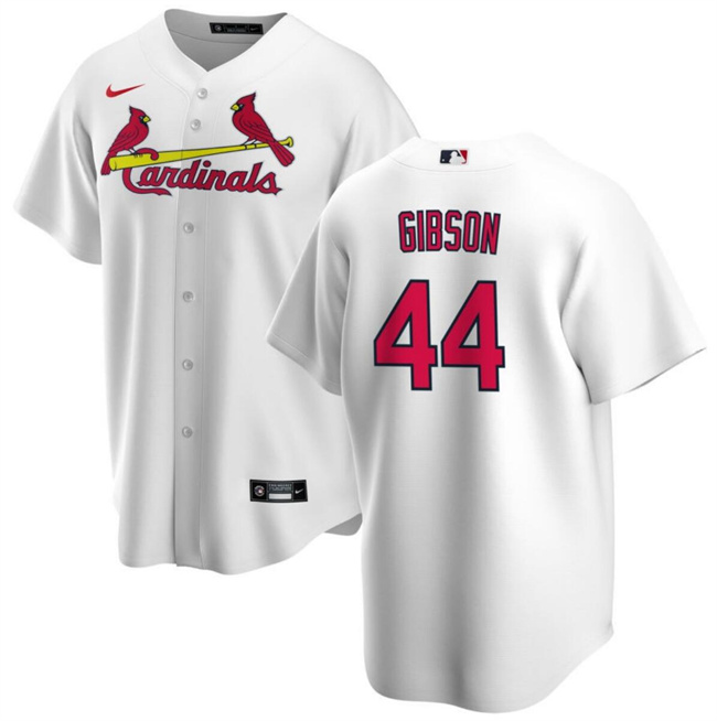 Personalized Men’s St. Louis Cardinals #44 Kyle Gibson White Cool Base Stitched Baseball Jersey