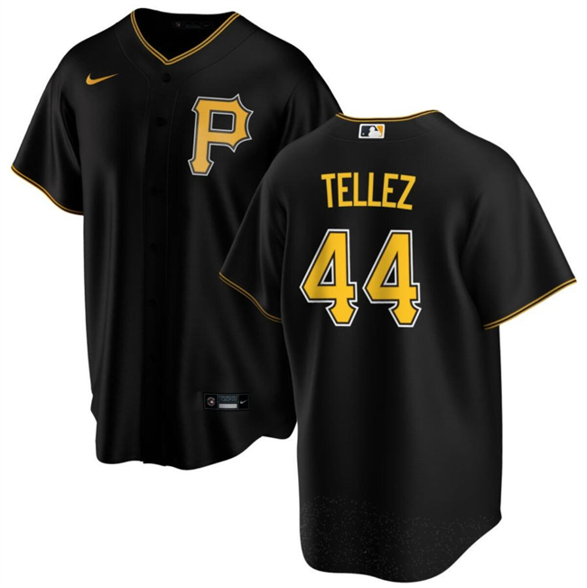 Personalized Men’s Pittsburgh Pirates #44 Rowdy Tellez Black Cool Base Stitched Baseball Jersey