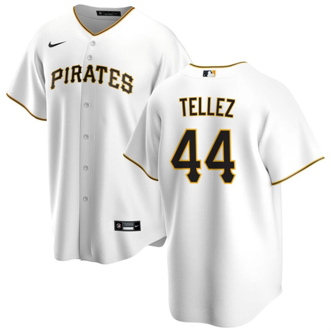Personalized Men’s Pittsburgh Pirates #44 Rowdy Tellez White Cool Base Stitched Baseball Jersey