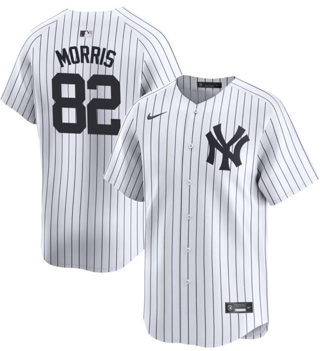Personalized Men’s New York Yankees #82 Cody Morris White 2024 Home Limited Cool Base Stitched Baseball Jersey