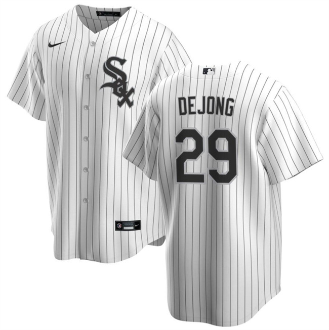 Personalized Men’s Chicago White Sox #29 Paul DeJong White Cool Base Stitched Baseball Jersey