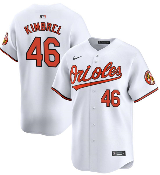 Personalized Men’s Baltimore Orioles #46 Craig Kimbrel White 2024 Home Limited Cool Base Stitched Baseball Jersey