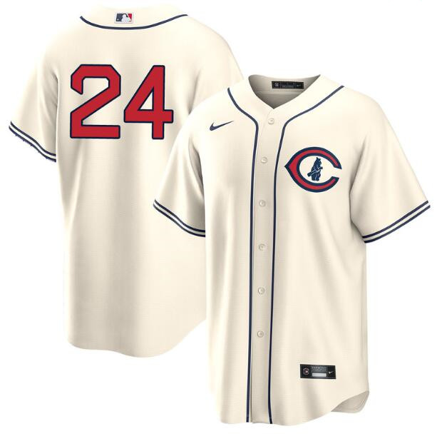 Personalized Men’s Chicago Cubs #24 Cody Bellinger Cream Field Of Dreams Cool Base Stitched Baseball Jersey