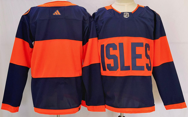 Personalized Men’s New York Islanders Blank Navy 2024 With Stadium Series Patch Stitched Jersey