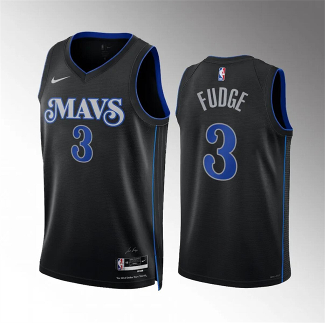 Personalized Men’s Dallas Mavericks #3 Alex Fudge Black 2023 24 City Edition Stitched Basketball Jersey