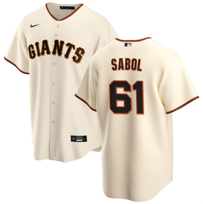 Personalized Men’s San Francisco Giants #61 Blake Sabol Cream Cool Base Stitched Baseball Jersey