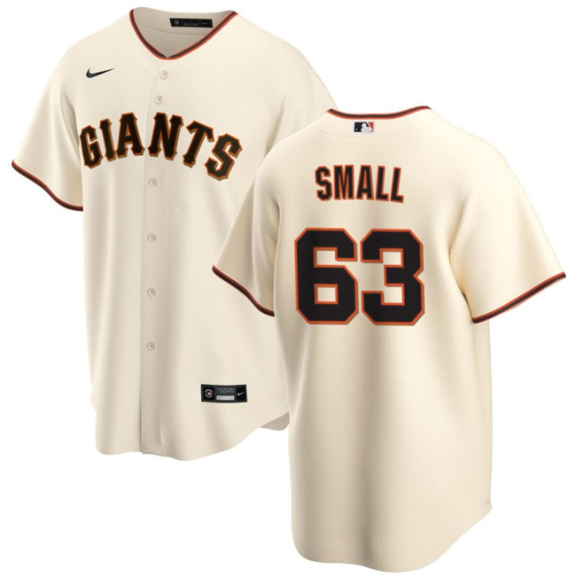 Personalized Men’s San Francisco Giants #63 Ethan Small Cream Cool Base Stitched Baseball Jersey