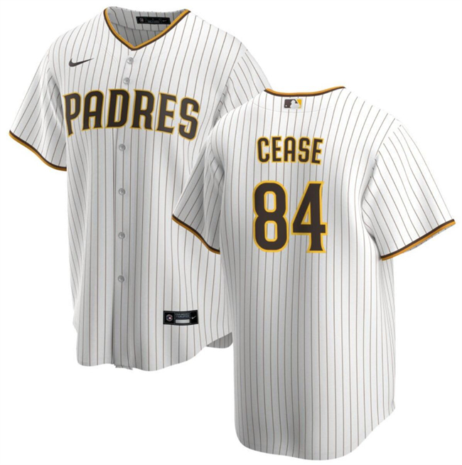 Personalized Men’s San Diego Padres #84 Dylan Cease White Cool Base Stitched Baseball Jersey