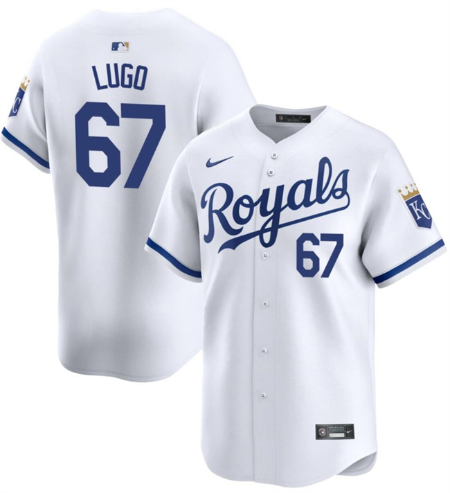 Personalized Men’s Kansas City Royals #67 Seth Lugo White 2024 Home Limited Cool Base Stitched Baseball Jersey
